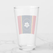 Flagge Mississippi Glas (Rückseite)