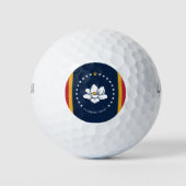 Flagge Mississippi Golfball (Vorderseite)