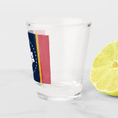 Flagge Mississippi Schnapsglas (Rechts)