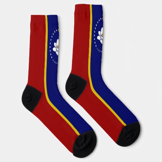 Flagge Mississippi Socken (Rechts)