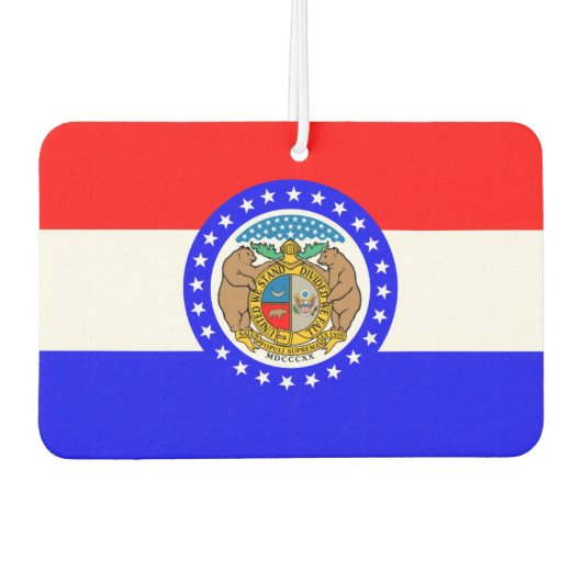 Flagge Missouri Autolufterfrischer (Vorderseite)
