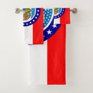Flagge Missouri Badhandtuch Set