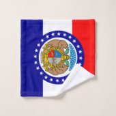 Flagge Missouri Badhandtuch Set (Waschlappen)