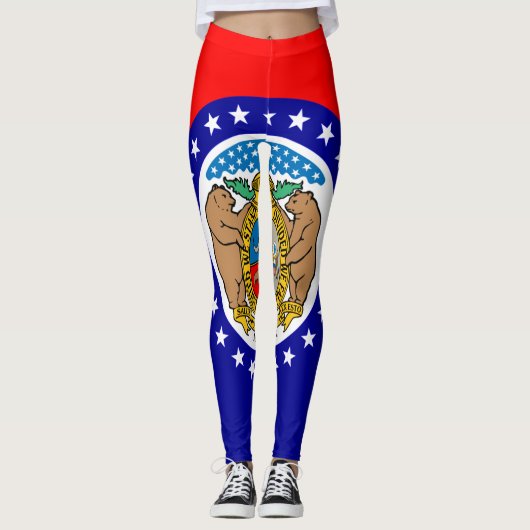 Flagge Missouri Leggings (Vorderseite)