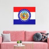 Flagge Missouri Leinwanddruck (Insitu (Wohnzimmer))