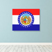 Flagge Missouri Leinwanddruck (Insitu (Holzboden))