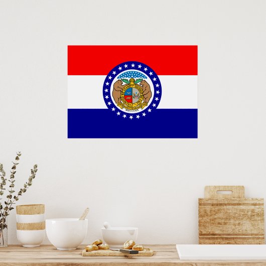 Flagge Missouri Poster (Küche)