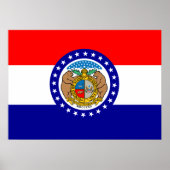 Flagge Missouri Poster (Vorne)
