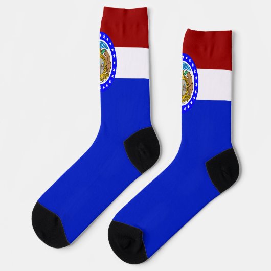Flagge Missouri Socken (Linkes Detail)