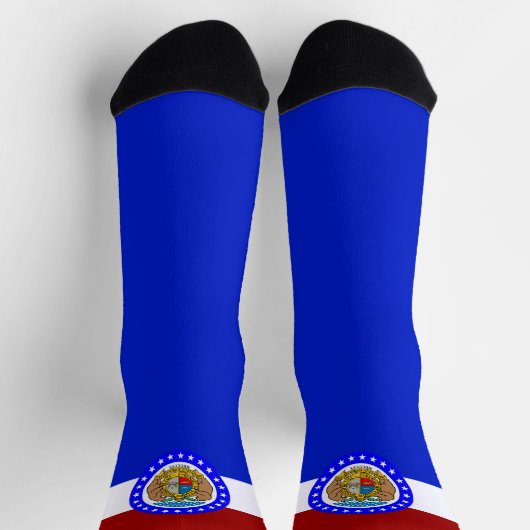 Flagge Missouri Socken (Oben)