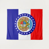 Flagge Missouri Wandteppich (Vorderseite (Horizontal))