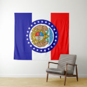 Flagge Missouri Wandteppich (Beispiel (Horizontal))