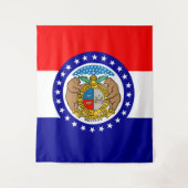 Flagge Missouri Wandteppich (Vorderseite)