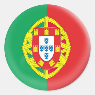 Flagge mit 6 große Aufkleber Portugal-Portugiesen