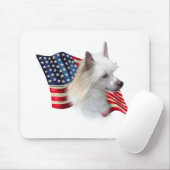 Flagge mit Chinesischer Crest (Pulver) Mousepad (Mit Mouse)