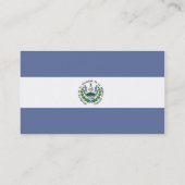 Flagge mit der Visitenkarte El Salvador (Rückseite)