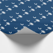 Flagge mit gepolstertem Südkarolina-Muster Geschenkpapier (Ecke)