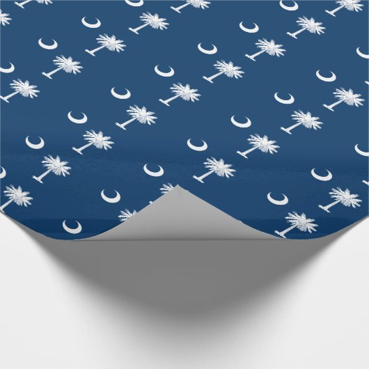 Flagge mit gepolstertem Südkarolina-Muster Geschenkpapier (Ecke)