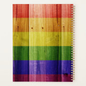 Flagge mit hölzernem Regenbogen Planer (Rückseite)
