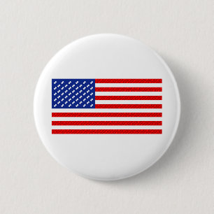 Flagge mit Hundeknochen Button