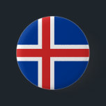 Flagge mit isländischer Schaltfläche Button<br><div class="desc">Flagge mit isländischer Schaltfläche</div>