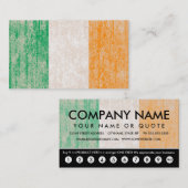 Flagge mit Lochkarte Treuekarte (Vorne/Hinten)