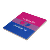 Flagge mit Text für Bisexualität Fliese (Seite)