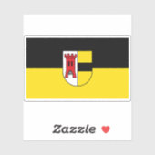 Flagge Moers, Deutschland Aufkleber (Blatt)