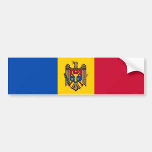 Flagge Moldawiens Autoaufkleber