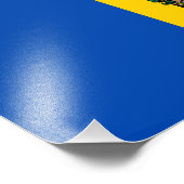 Flagge Moldawiens Fotodruck (Ecke)