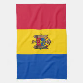 Flagge Moldawiens Geschirrtuch (Vertikal)