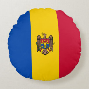 Flagge Moldawiens Rundes Kissen