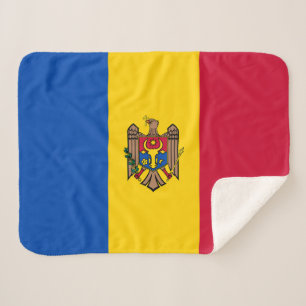Flagge Moldawiens Sherpadecke
