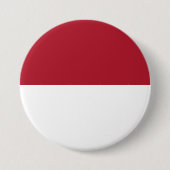 Flagge Monaco Button (Vorderseite)