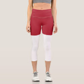 Flagge Monaco Capri Leggings (Vorderseite)
