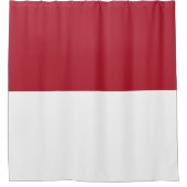 Flagge Monaco Duschvorhang (Vorderseite)