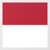 Flagge Monaco Fensteraufkleber (Blatt)