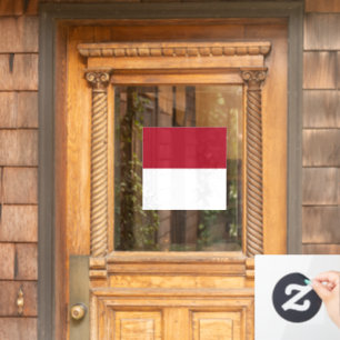 Flagge Monaco Fensteraufkleber
