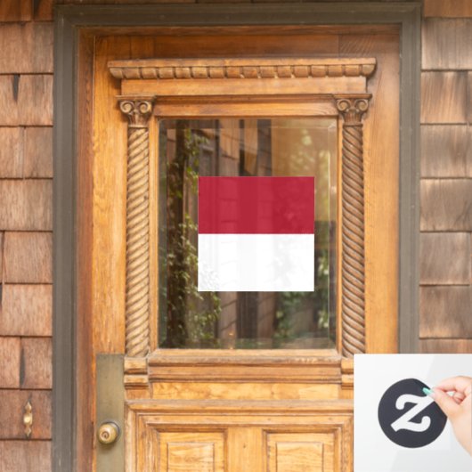 Flagge Monaco Fensteraufkleber (Haustür)