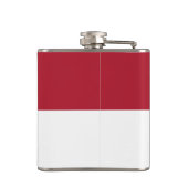 Flagge Monaco Flachmann (Rückseite)