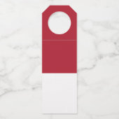 Flagge Monaco Flaschenanhänger (Rückseite)