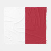 Flagge Monaco Fleecedecke (Vorderseite (Horizontal))