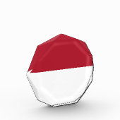 Flagge Monaco Fotoblock (Links)