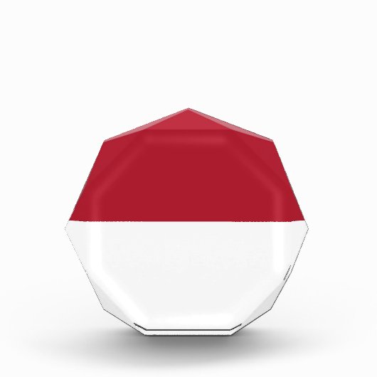 Flagge Monaco Fotoblock (Vorderseite)