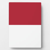 Flagge Monaco Fotoplatte (Vorderseite)