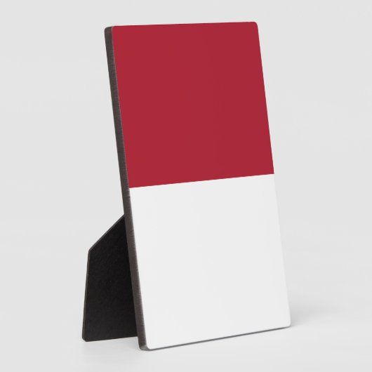 Flagge Monaco Fotoplatte (Seite)