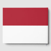 Flagge Monaco Gästebuch (Rückseite)