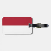 Flagge Monaco Gepäckanhänger (Rückseite horizontal)