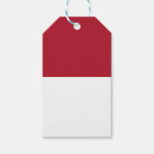 Flagge Monaco Geschenkanhänger (Vorderseite)