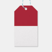 Flagge Monaco Geschenkanhänger (Rückseite)